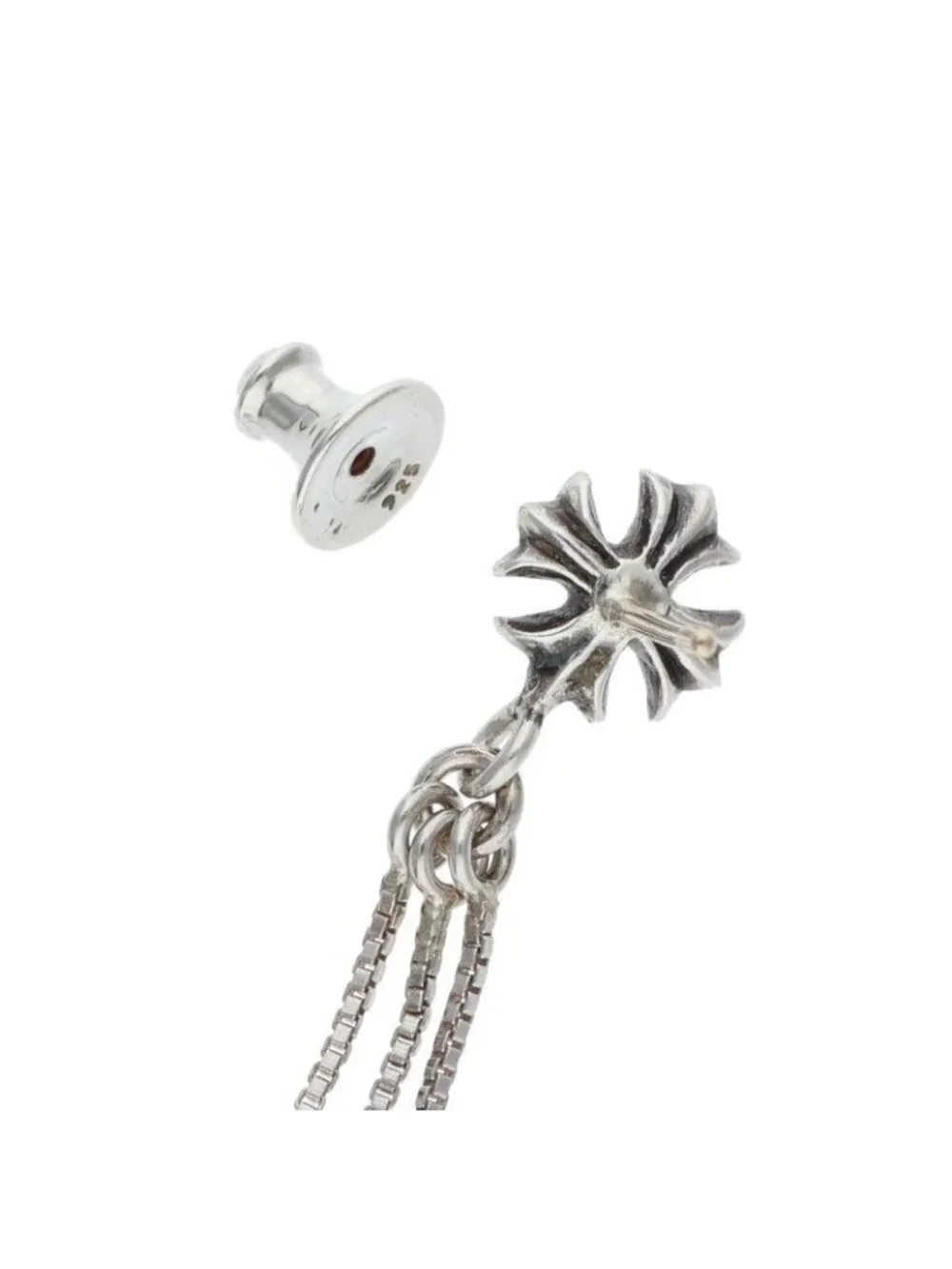Chrome Hearts Jojo PST Plsbs Silver Earrings